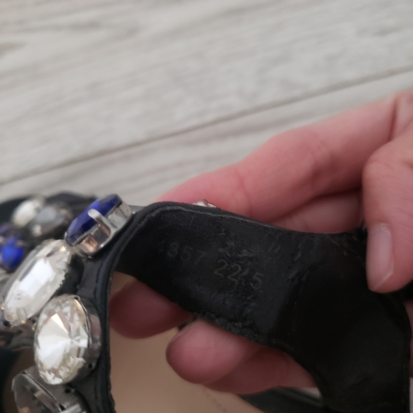 Tsumori Chisato jewel gem black platform size 6 - Picture 6 of 10